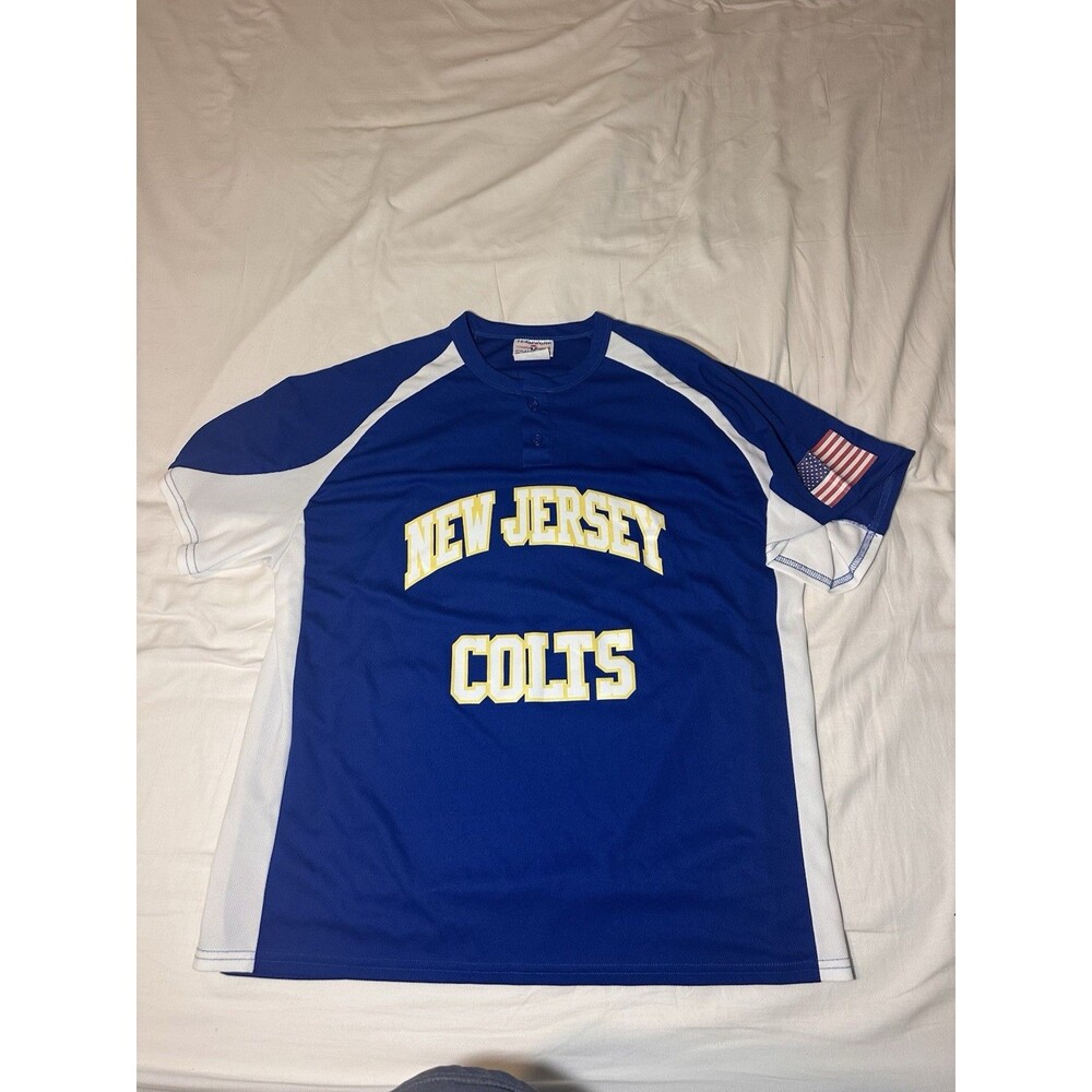 New Jersey Colts #94 Davis Teamwork Athletic Baseball Jersey Mens XL Blue